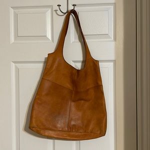 Leather cognac purse